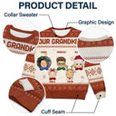 Chibi - Christmas, Funny Gift For Family, Couple, Dad, Mom, Grandpa, Grandma - Personalized Unisex Ugly Sweater