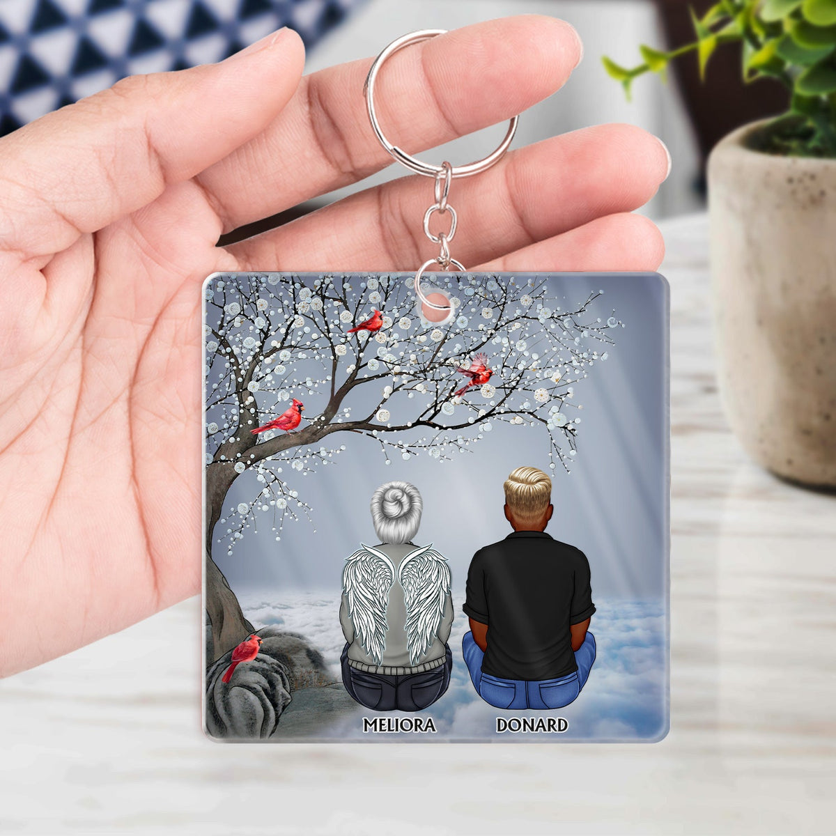 I'm Always With You - Memorial Gift For Family, Friends, Siblings - Personalized Acrylic Keychain