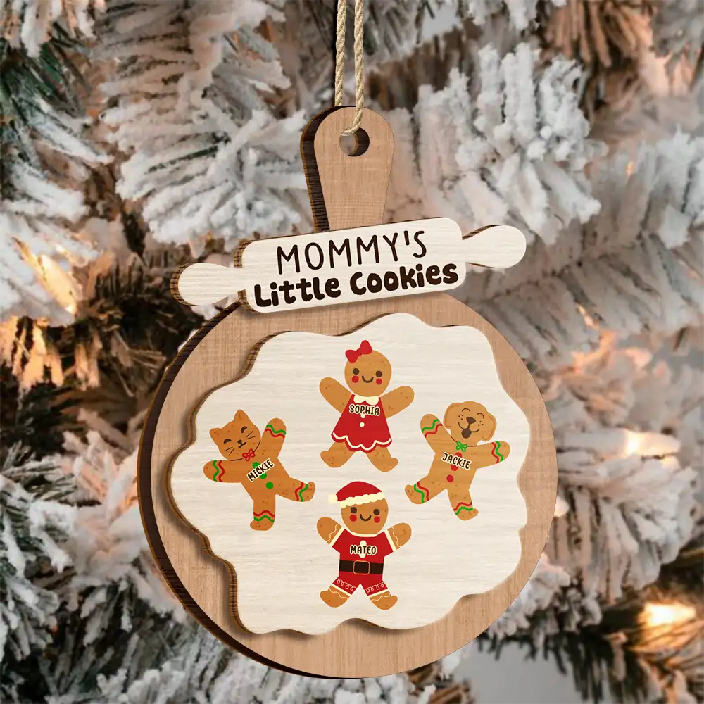 Grandma Grandpa Perfect Batch - Personalized 2-Layered Wooden Ornament