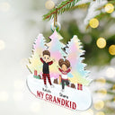 Gift For Grandparents - Merry Christmas My Grandkids - Personalized Custom Shaped Acrylic Ornament