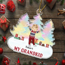 Gift For Grandparents - Merry Christmas My Grandkids - Personalized Custom Shaped Acrylic Ornament