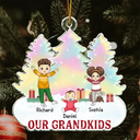 Gift For Grandparents - Merry Christmas My Grandkids - Personalized Custom Shaped Acrylic Ornament