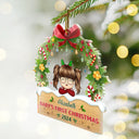 Parents, New baby - Merry Baby First Christmas - Personalized Custom Shaped Acrylic Ornament