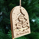 Family, Parents, Gift For Kids - Christmas Family Tree - Personalized Mirror Ornament