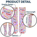 Gift For Grandma, Gift For Mother - Blessed To Be Called Grandma Nana - Personalized Socks
