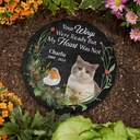 Memorial,Custom Photo,Pet Lovers,Dog Lovers,Cat Lovers,Sad - Custom Photo Pet Memorial Forever In My Heart - Personalized Circle Memorial Garden Stone