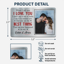 Gift For Couples,Gift For Husband,Gift For Wife,Gift For Boyfriend,Gift For Girlfriend,Love - Custom Photo When I Tell You I Love You - Personalized Aluminum Wallet Card