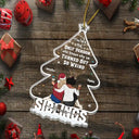 Bestie, Gift For Bestie -Christmas Bestie Why We Turned Out So Weird - Personalized Custom Shaped Acrylic Ornament