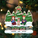 Gift For Couples, Parents, Kids, Pet Lovers - Jolliest Bunch Of Elves Family - Personalized Custom Shaped Acrylic Ornament