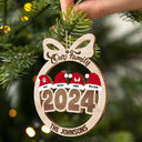 Family - 2024 Christmas Our Family - Personalized Wooden Cutout Ornament