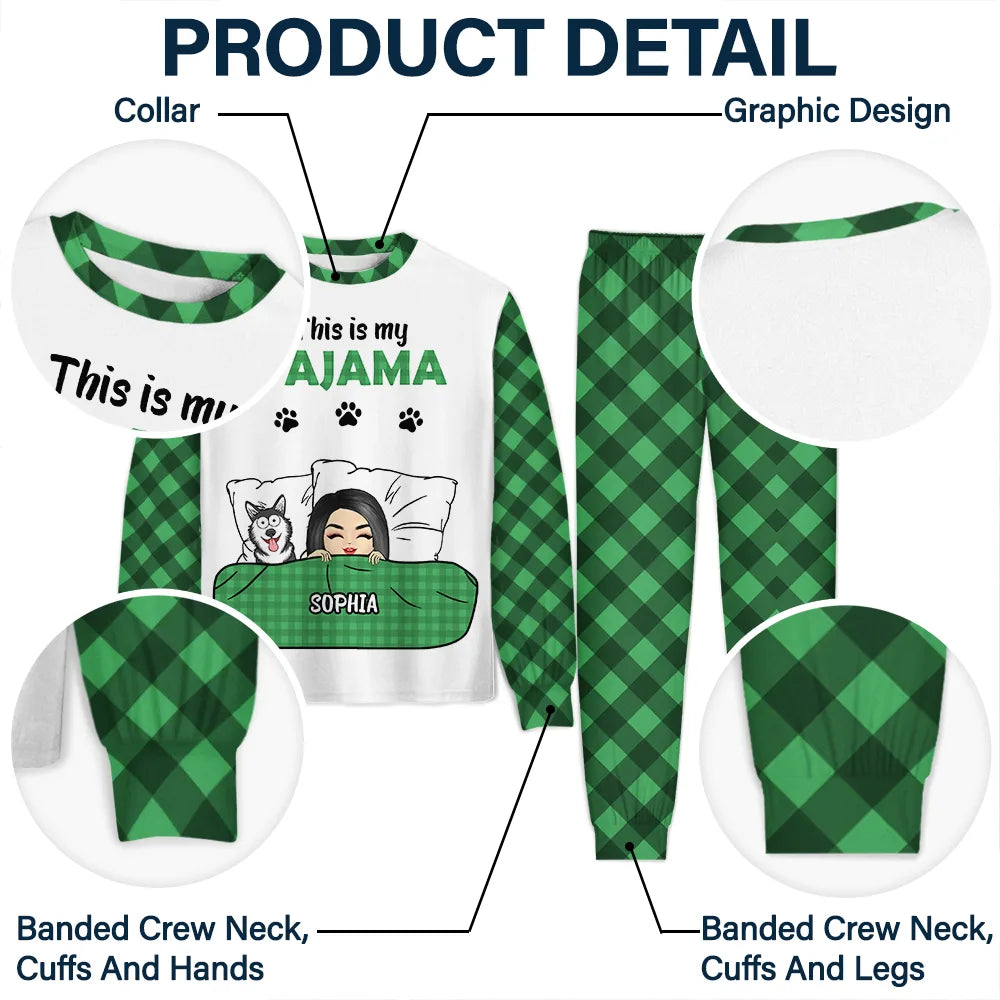 Pet Lovers, Dog Lovers, Cat Lovers, Gift For Yourself - This Is My Pajama Pet Lovers - Personalized Unisex Pajamas Set