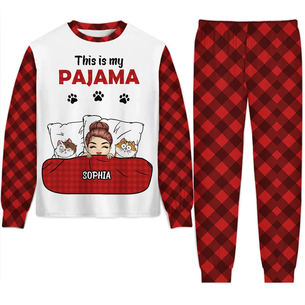 Pet Lovers, Dog Lovers, Cat Lovers, Gift For Yourself - This Is My Pajama Pet Lovers - Personalized Unisex Pajamas Set