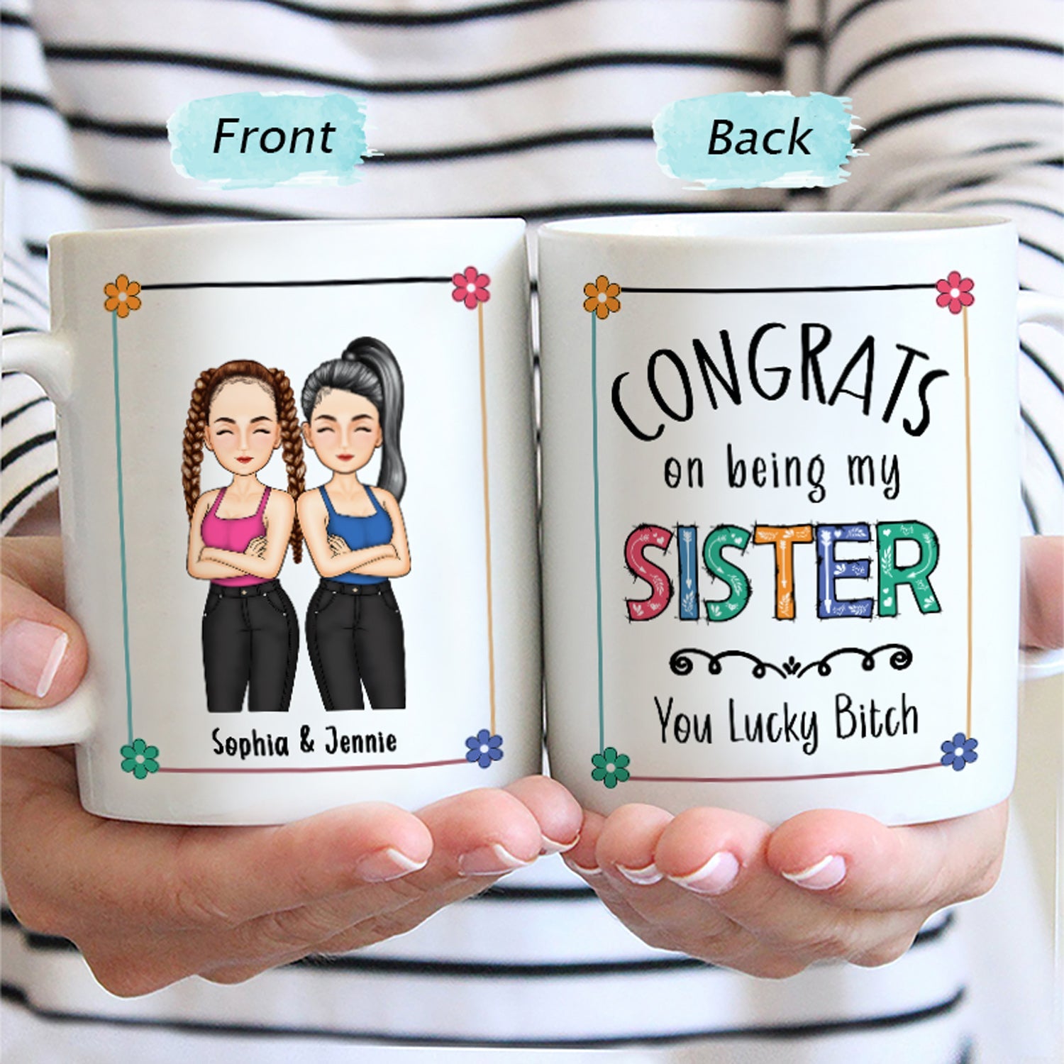 Sibling Congrats On Being My Brother - Gift For Sibling - Personalized Mug