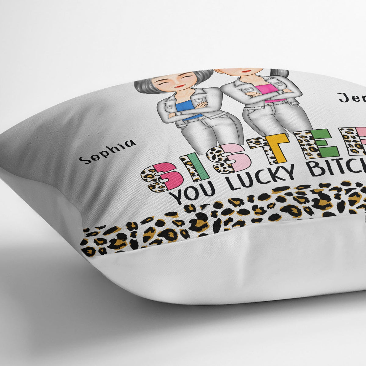 Congrats On Being My Brother Leopard Ver - Gift For Sibling - Personalized Pillow