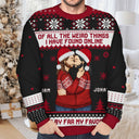 Christmas Couple You Are My Favorite By Far - Gift For Couples - Personalized Unisex Ugly Sweater