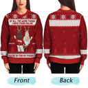 Christmas Couple Backside You Are My Favorite By Far - Gift For Couples - Personalized Unisex Ugly Sweater