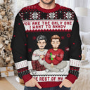 Christmas Couple Only One I Want To Annoy - Gift For Couples - Personalized Unisex Ugly Sweater