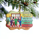 Best Friends No Matter Where We Go - Christmas Gift For BFF - Personalized Custom Wooden Ornament