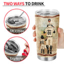 Baseball Dad Behind Every Baseball Player - Father Gift - Personalized Custom Tumbler