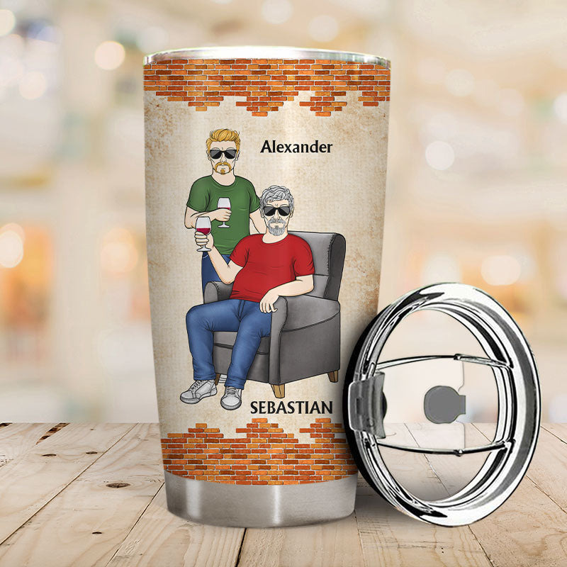 Seems Like Just Yesterday We Were Chillin' Father - Gift For Dad - Personalized Custom Tumbler