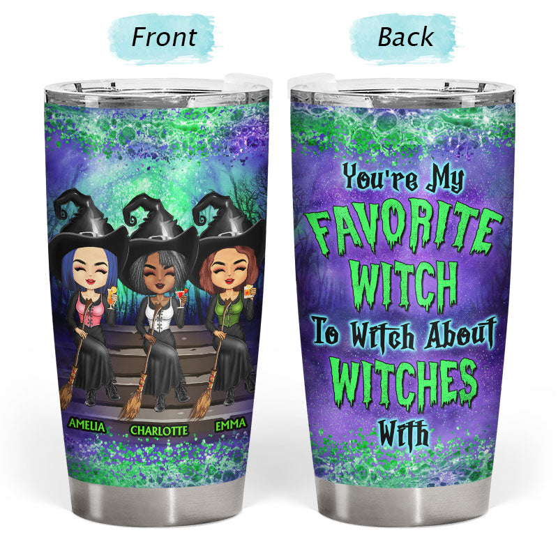 We're Not Sugar And Spice And Everything Nice Witch Best Friends - Bestie BFF Gift - Personalized Custom Tumbler