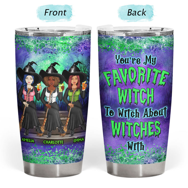 We're Not Sugar And Spice And Everything Nice Witch Family Best Friends - Bestie BFF Gift - Personalized Custom Tumbler