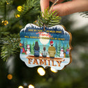 Family Where Begins And Love Never Ends - Christmas Gift For Parents, Grandparents - Personalized Wooden Ornament