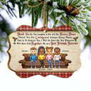 Thank You For The Laughter And For All The Funny Times Christmas Best Friends - Bestie BFF Gift - Personalized Custom Wooden Ornament