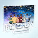 Besties Brothers Sisters Siblings Forever The Greatest Starry - Gift For Family & Friends - Personalized Custom Horizontal Rectangle Acrylic Plaque