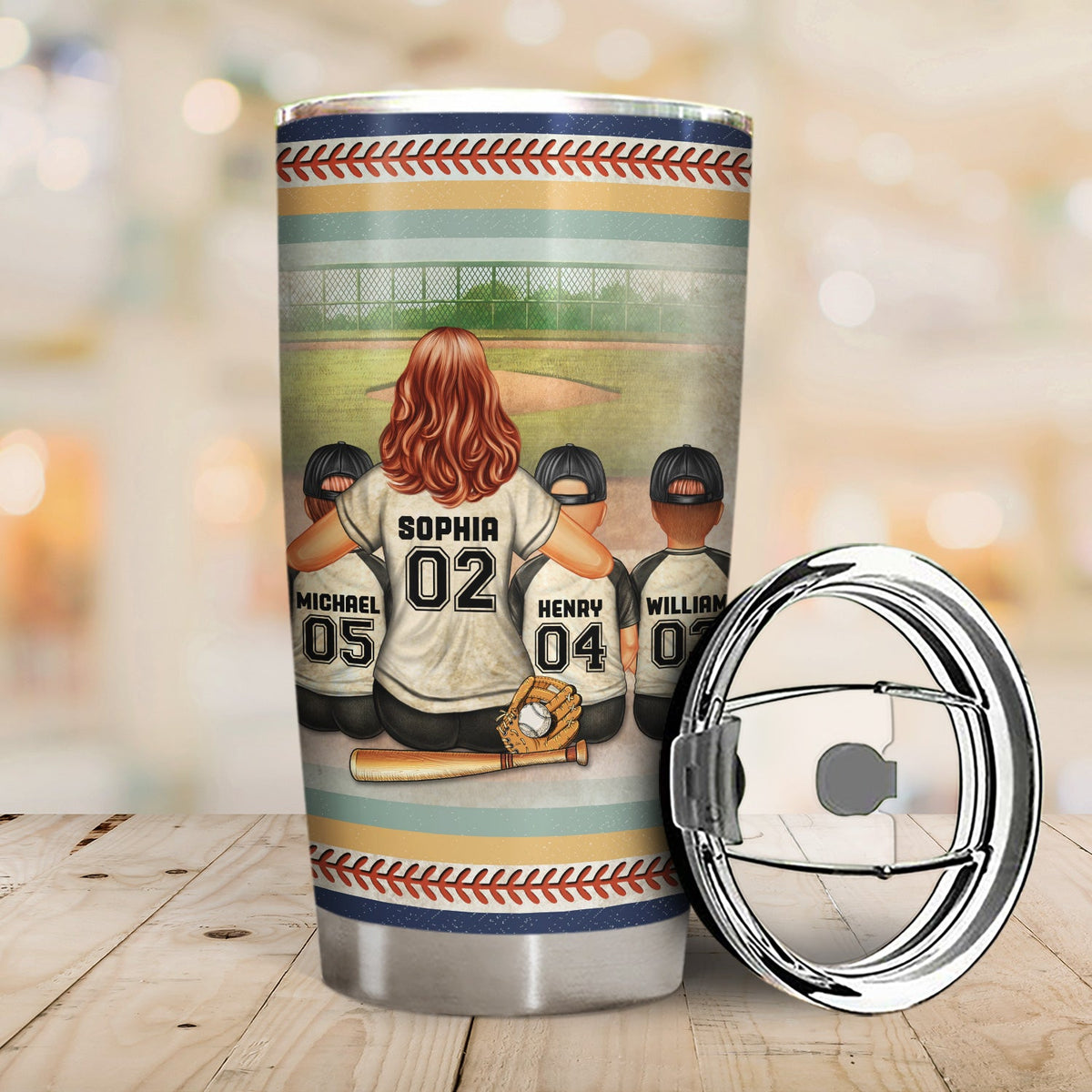 Every Baseball Player Who Believes In - Birthday, Loving Gift For Sport Fan, Mom, Mother - Personalized Custom Tumbler