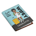 Hubby Wifey Together Since Beach Traveling Couple - Anniversary, Vacation, Funny Gift For Couples, Family, Husband, Wife - Personalized Custom Passport Cover, Passport Holder