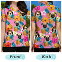 Custom Photo Funny Family Pet Face Tropical Fruit - Gift For Men, Dog And Cat Lovers - Personalized Custom Hawaiian Shirt