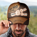 Best Dad Papa Ever Fist Bump - Personalized Classic Cap