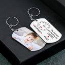 Custom Photo The Moment You Became My Mommy - Personalized Aluminum Keychain