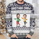 Gift For Sibling, Gift For Sisters, Gift For Brothers - Custom Photo Cousin Crew Family - Personalized Unisex Ugly Sweater