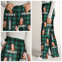 Custom Photo Family Plaid Pattern - Personalized Pajama Pants