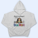 Chibi Girl Kinda Busy Being A Dog Mom - Gift For Dog Lovers - Personalized Custom T Shirt