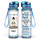 Yoga Girl I Am Divine Intuitive Expressive Loved - Gift For Yoga Lovers - Personalized Custom Water Tracker Bottle