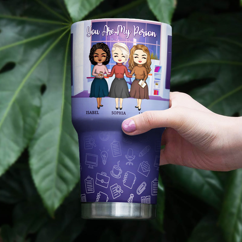 Work Made Us Colleagues Friends - BFF Bestie Gift - Personalized Custom 30 Oz Tumbler