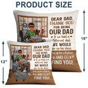 Thank You Best Dog Dad Ever - Pet Lover Father Gift - Personalized Custom Pillow