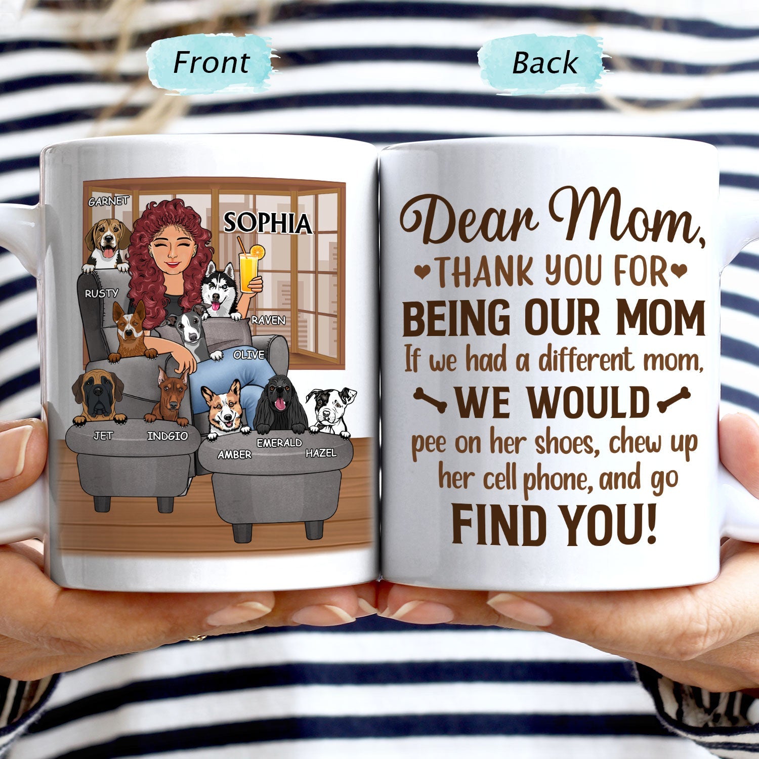 Thank You Best Dog Mom Ever - Mother Gift, Dog Lover Gift - Personalized Custom Mug