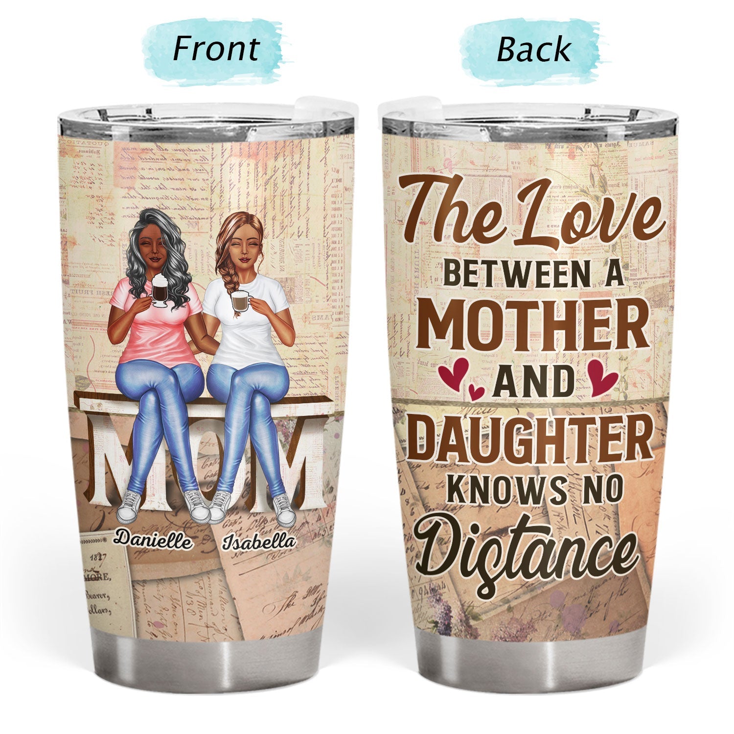 Behind Every Crazy Daughter Is A Mother - Birthday, Loving Gift For Mom, Grandma, Grandmother - Personalized Custom Tumbler