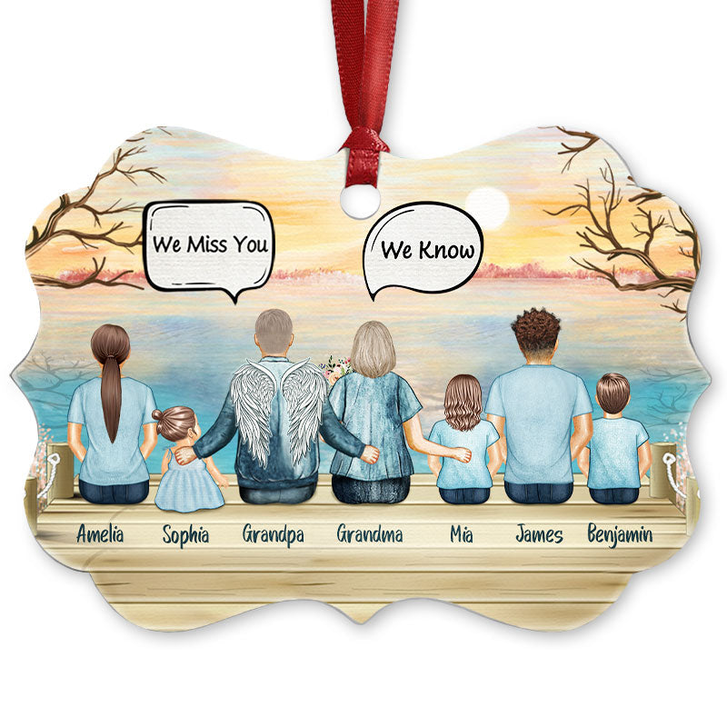 Still Talk About You Grandparents Grandkid Grandpa Grandma Skin - Memorial Gift - Personalized Custom Wooden Ornament, Aluminum Ornament