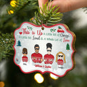 Family This Is Us A Little Bit Of Crazy - Personalized Wooden Ornament