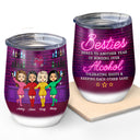 Besties Bonding Over Alcohol - Gift For BFF - Personalized Custom Wine Tumbler