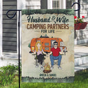 Making Memories One Campsite At A Time - Gift For Camping Lovers, Campsite, Camping Decor, Couple, Family - Personalized Custom Flag