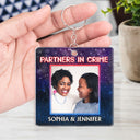 Custom Photo Partners In Crime Just Remember If We Get Caught Best Friends - Bestie BFF Gift - Personalized Custom Acrylic Keychain