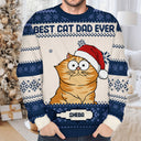 Best Cat Mom Ever - Christmas Gift, Gift For Cat Lovers, Cat Mom, Cat Dad, Pet Lovers - Personalized Unisex Ugly Sweater