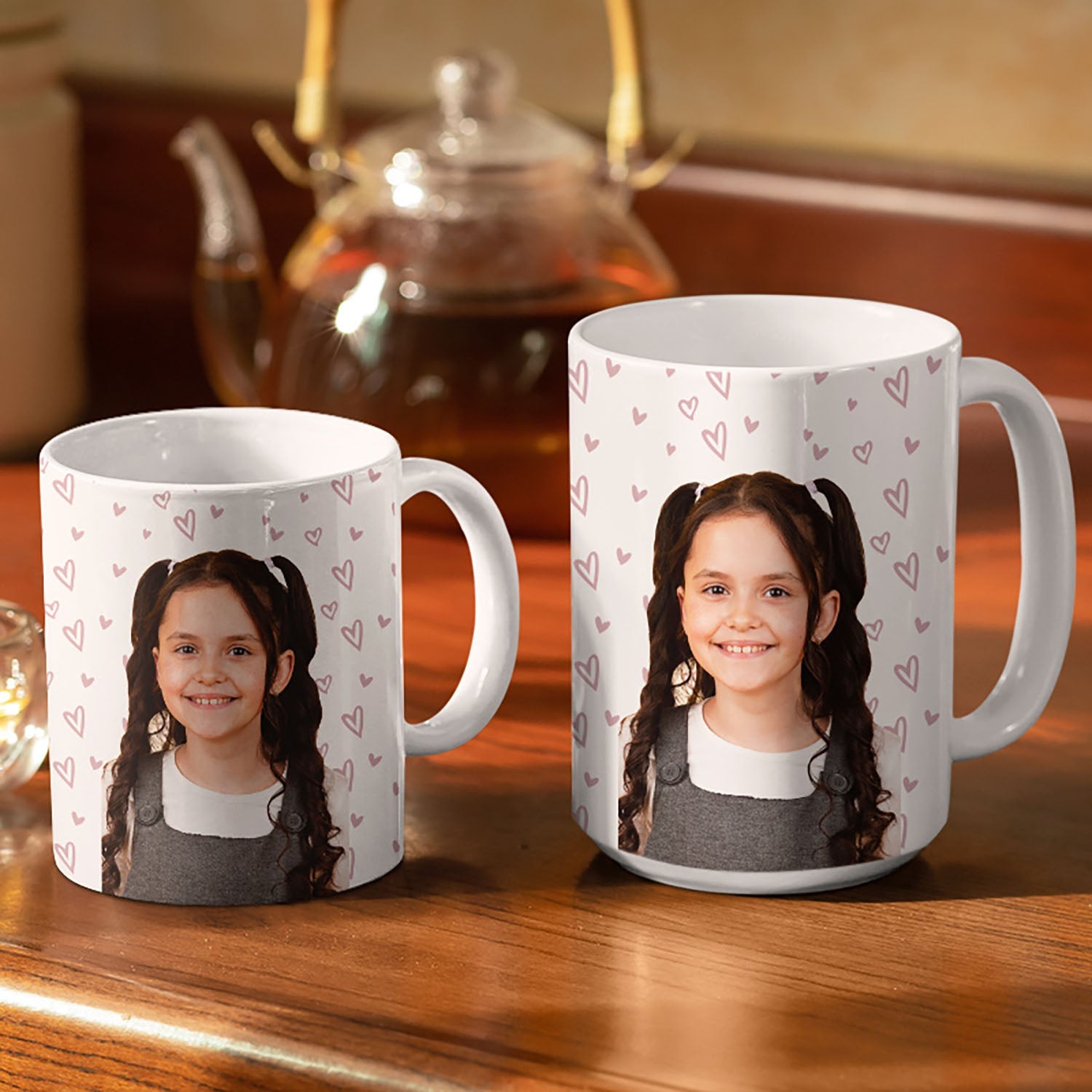 Custom Photo My Favorite People Call Me Mommy Nana Daddy - Birthday, Loving Gift For Mother, Father, Grandma, Grandpa - Personalized White Edge-to-Edge Mug