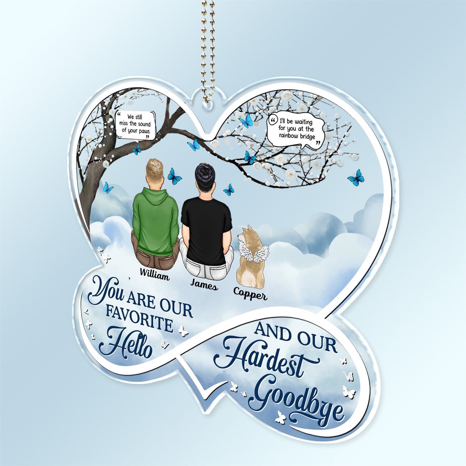 If Love Could Have Saved You - Memorial Gift For Pet Lovers, Dog Mom, Dog Dad, Cat Mom, Cat Dad - Personalized Acrylic Car Hanger